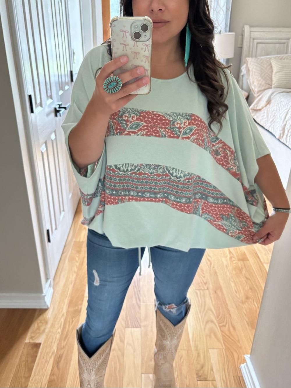 Easel one size boho top